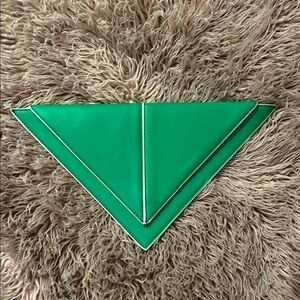 Chic Green Geometric Clutch